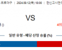 9월 12일 18:00 NPB 한신 요코하마 한일야구분석 스포츠분석