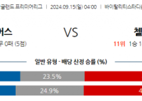 9월15일 EPL 본머스 첼시 해외축구분석 스포츠분석