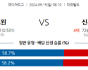 9월15일 08:10 MLB 미네소타 신시내티 해외야구분석 스포츠분석