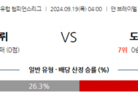 9월19일 UEFA 챔피언스리그 클럽 브뤼헤 KV 보루시아 도르트문트 해외축구분석 스포츠분석