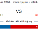 9월 15일 18:00 NPB 세이부 지바롯데 한일야구분석 스포츠분석