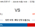 9월 16일 14:00 NPB 요미우리 주니치 한일야구분석 스포츠분석