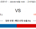 9월 16일 14:00 NPB 오릭스 소프트뱅크 한일야구분석 스포츠분석