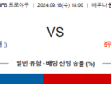 9월 18일 18:00 NPB 세이부 오릭스 한일야구분석 스포츠분석