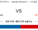 9월21일 08:10 MLB 뉴욕메츠 필라델피아 해외야구분석 스포츠분석