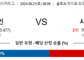 9월21일 09:05 MLB 텍사스 시애틀 해외야구분석 스포츠분석