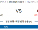 9월21일 09:10 MLB 휴스턴 LA에인절스 해외야구분석 스포츠분석