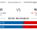 9월22일 02:10 MLB 신시내티 피츠버그 해외야구분석 스포츠분석