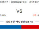 9월 22일 18:00 NPB 오릭스 닛폰햄 한일야구분석 스포츠분석