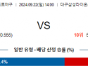 9월 22일14:00  KBO 삼성 키움 한일야구분석 스포츠분석