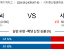 9월24일 07:40 MLB 필라델피아 시카고C 해외야구분석 스포츠분석