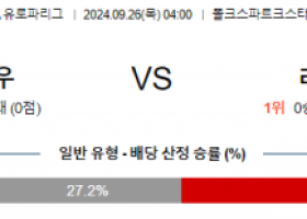 9월26일 UEFA 유로파리그 디나모 키이우 라치오 해외축구분석 스포츠분석