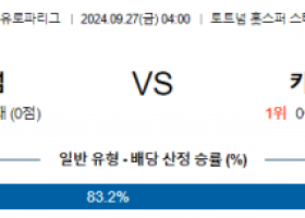 9월27일 UEFA 유로파리그 토트넘 카라바흐 해외축구분석 스포츠분석