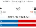 9월27일 MLB 피츠버그 밀워키 해외야구분석  스포츠분석