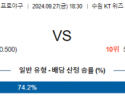 9월 27일 18:30 KBO KT 키움 한일야구분석 스포츠분석