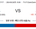 9월 28일 NPB 히로시마 요미우리 한일야구분석 스포츠분석