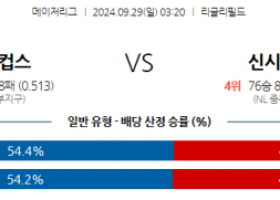 9월29일 03;20 MLB 시카고C 신시내티 해외야구분석 스포츠분석