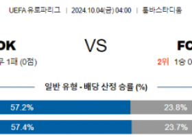 10월4일 UEFA 유로파리그 PAOK/FCSB 해외축구분석 스포츠분석