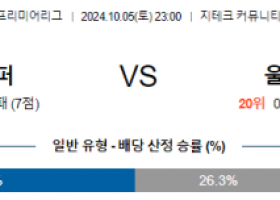 10월5일 프리미어리그 브렌트포드 울버햄튼 해외축구분석 스포츠분석