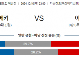 10월10일 월드컵예선전 우즈베키스탄 이란 해외축구분석 스포츠분석