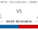 10월 9일 08;30 NBA 프리시즌 애틀랜타 호크스 인디애나 페이서스 국내외농구분석 스포츠분석