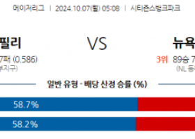 10월7일 05:08 MLB LA다저스 샌디에이고 해외야구분석 스포츠분석