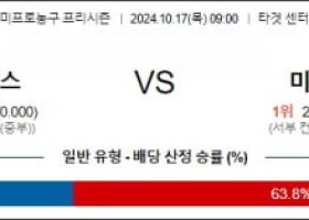 10월 17일 09:00 NBA 프리시즌 시카고 미네소타 미국프로농구분석 스포츠분석