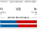 10월 19일 09:08 MLB 클리블랜드 뉴욕양키스 해외야구분석 스포츠분석