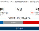 10월24일 MLS 밴쿠버 포틀랜드 해외축구분석 스포츠분석