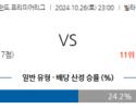 10월26일 EPL 애스턴 빌라 본머스 해외축구분석 스포츠분석