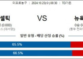 10월 23일 NBA 보스턴 뉴욕닉스 미국프로농구분석 무료중계 스포츠분석