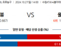 10월 27일 KBL 수원KT 울산모비스 국내외농구분석 스포츠분석