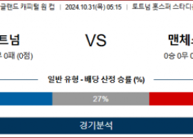 10월31일 캐피털원컵 토트넘 맨유 해외축구분석 스포츠분석