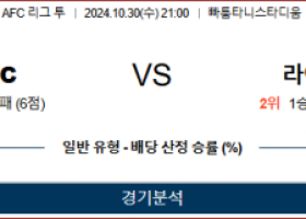 10월30일 AFC챔피언스리그 포트 라이언시티 아시아축구분석 스포츠분석