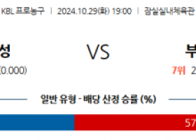 10월 29일 KBL 서울삼성 부산KCC 국내외농구분석 스포츠분석