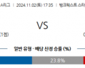 11월2일 호주 1부 웨스턴시드니 애들레이드 아시아축구분석 스포츠분석