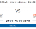 10월 31일 NBA 멤피스 브루클린 미국프로농구분석 스포츠분석