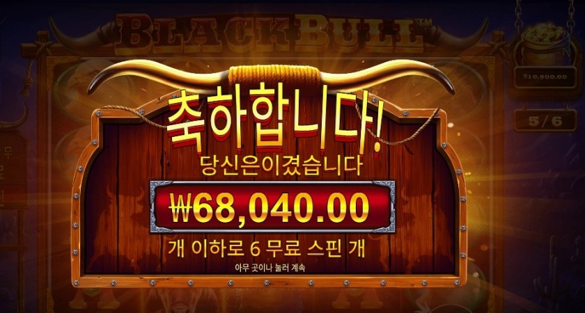 온라인슬롯 블랙 불 45천원 배팅